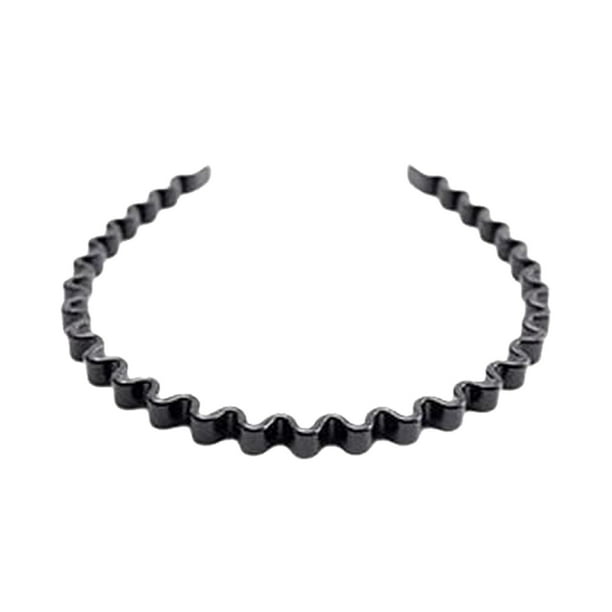Diademas para mujer. Diademas antideslizantes para el pelo de mujer. Diademas con peine para niñas. Diadema ondulada con dientes para pelo grueso y fino