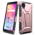 thumbnail image 5 of SPY CASE Case for TCL 30Z / TCL 30 LE Case with Tempered Glass Screen Protector Hybrid Cover with Kickstand Phone Belt Clip Holster - Rose Gold, 5 of 7