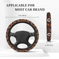 thumbnail image 5 of Bingfone A Cup Of Black Coffee On A Saucer Steering Wheel Cover - Universal 15 Inches Car Steering Wheel Covers Grip Auto Internal Accessories, 5 of 7