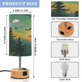 thumbnail image 2 of Touch Control Table Lamp with LED Bulb Bedside Lamp for Bedroom Living Room Green and Yellow Sunset, 2 of 8