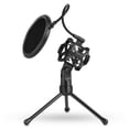 thumbnail image 1 of MesaSe Microphone de Bureau Trépied Support de Micro Pliable avec Support de Micro Portable Support de Micro Portable Double-Net Filtre Pop Goo, 1 of 7