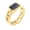 Gold Black, variant on Enamel Round Dome Rings for Women 21mm Stainless Steel Silver Gold Plated Chunky Colorful Marble Texture Vintage Personalized Gift Jewelry Gold Pink-8