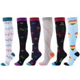thumbnail image 1 of pares de calcetines de compresión para mujeres y hombres, de 15 a 20 mmHg, con soporte graduado, hasta la rodilla, para enfermeras, atletas y médicos., 1 of 5