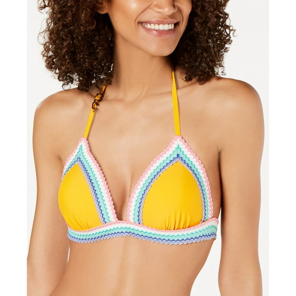 Hula Honey Juniors Smock And Roll Push-up Bikini Top Size S