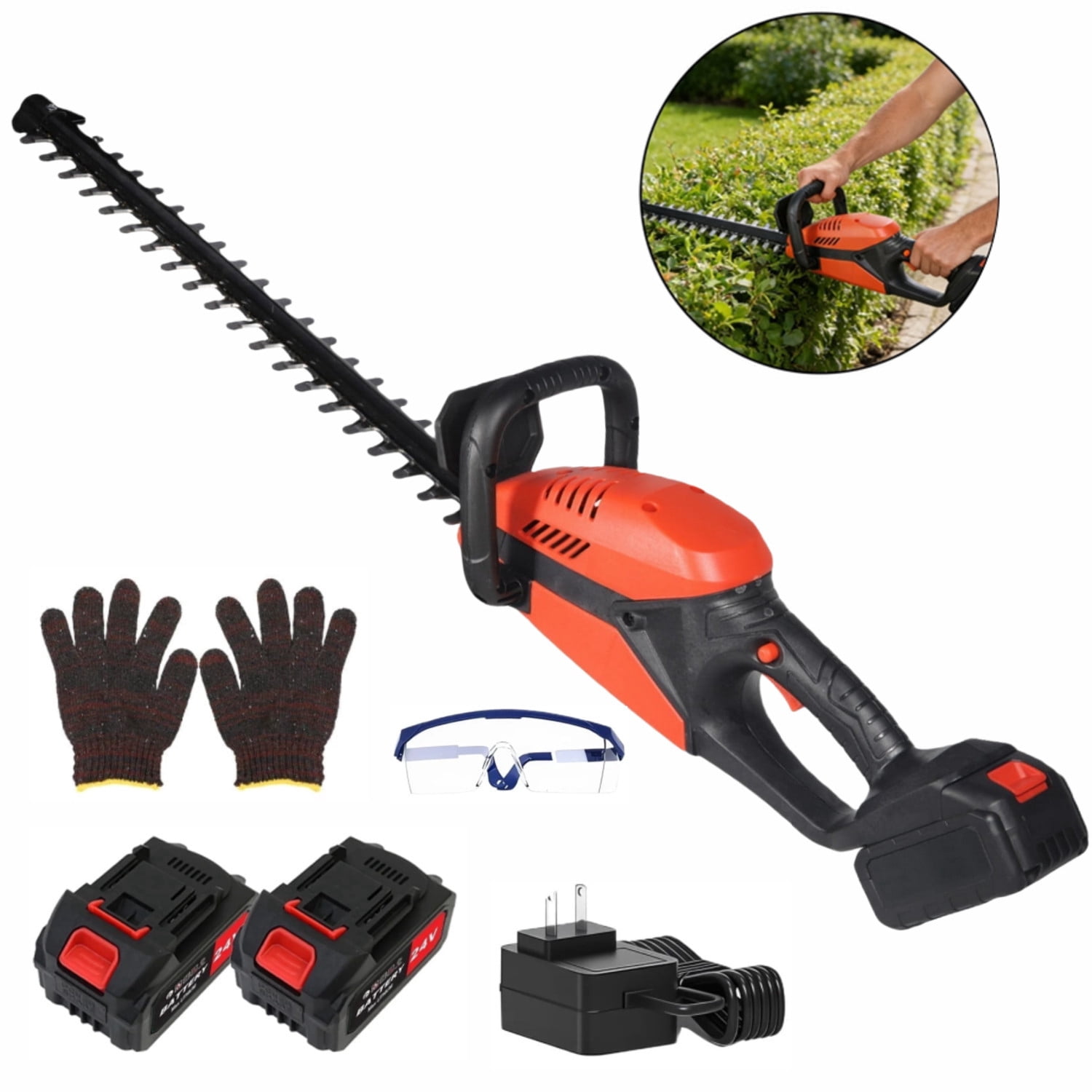Greenworks 7.2V Cordless Lawn Hedge Grass Electric Yard Battery