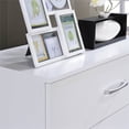 thumbnail image 4 of Hodedah Commode Contemporaine à Trois Tiroirs en Finition Blanche, 4 of 7