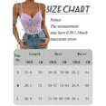 thumbnail image 7 of Floral Lace Sheer Mesh Corset Bodysuit Tops for Women V-Neck Spaghetti Strap Cami Tops Sleeveless Teddy Bustier Corset Top Romper Nightclub, 7 of 7