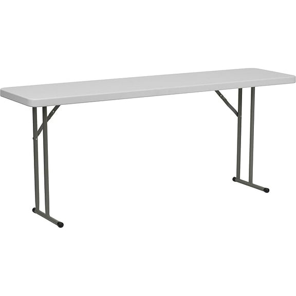 MY Elon 6-Foot Granite White Plastic Folding Training Table