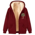 thumbnail image 2 of Wowcloth Women's Fleece-Lined Hoodie, Long Sleeve Stylish and Comfortable for Daily Casual Wear and Outdoor Activities, 2 of 5