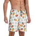 thumbnail image 2 of Kdxio Floral Strawberr Print Mens Sleep Shorts Bottoms Soft Comfy Pajama Wear Pants with Drawstring Pockets, 2 of 7