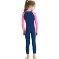 thumbnail image 5 of FYMNSI Kids Wetsuit Girls Full Body Swimsuit One Piece Long Sleeve Bathing Suit Zipper Sun Protection Warm Swimwear for Swimming Diving Surf Water Sports, 5 of 8