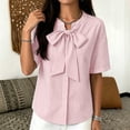 thumbnail image 4 of Bixock Women's Maternity Tops Short Sleeve Casual Pregnant Tops Crew Neck Maternity Shirts Soft Breathable Comfortable Maternity Clothings, 4 of 7