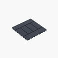 thumbnail image 4 of Holaki 44 pcs 12*12 inch Patio Deck Tiles, Interlocking Decking Tiles, Floor Tile, for Porch Poolside Balcony Backyard, Polypropylene, Gray+H Style, 4 of 8