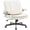 Beige, variant on Hforesty Ergonomic Cross legged Chair with Inflatable Flip-up Back, Adjustable Arms, Wide Seat for Home & Office, Black