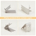 thumbnail image 5 of 20 Pcs Freezer Shelf Clips Durable Freezer Cooler Shelf Support Square Replacement Hooks Buckle 201 Stainless Steel Shelf Clips DIY, 5 of 6
