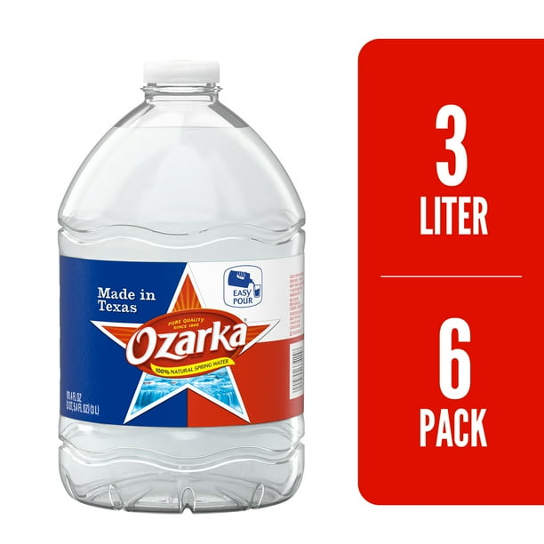 OZARKA Brand 100 Natural Spring Water, 101.4ounce plastic jugs (Pack