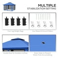 thumbnail image 6 of Outsunny 13' x 13' Pop Up Canopy w/ Netting, Weight Bags, Blue, 6 of 9