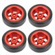 thumbnail image 2 of RC Drift Tire, RC Model Drift Wheels 4Pcs RC Drift Car Tires RC Neumáticos Duros Para Wltoys K969 1/28 RC Cars Para Drift Car Fyydes Rojo, 2 of 8