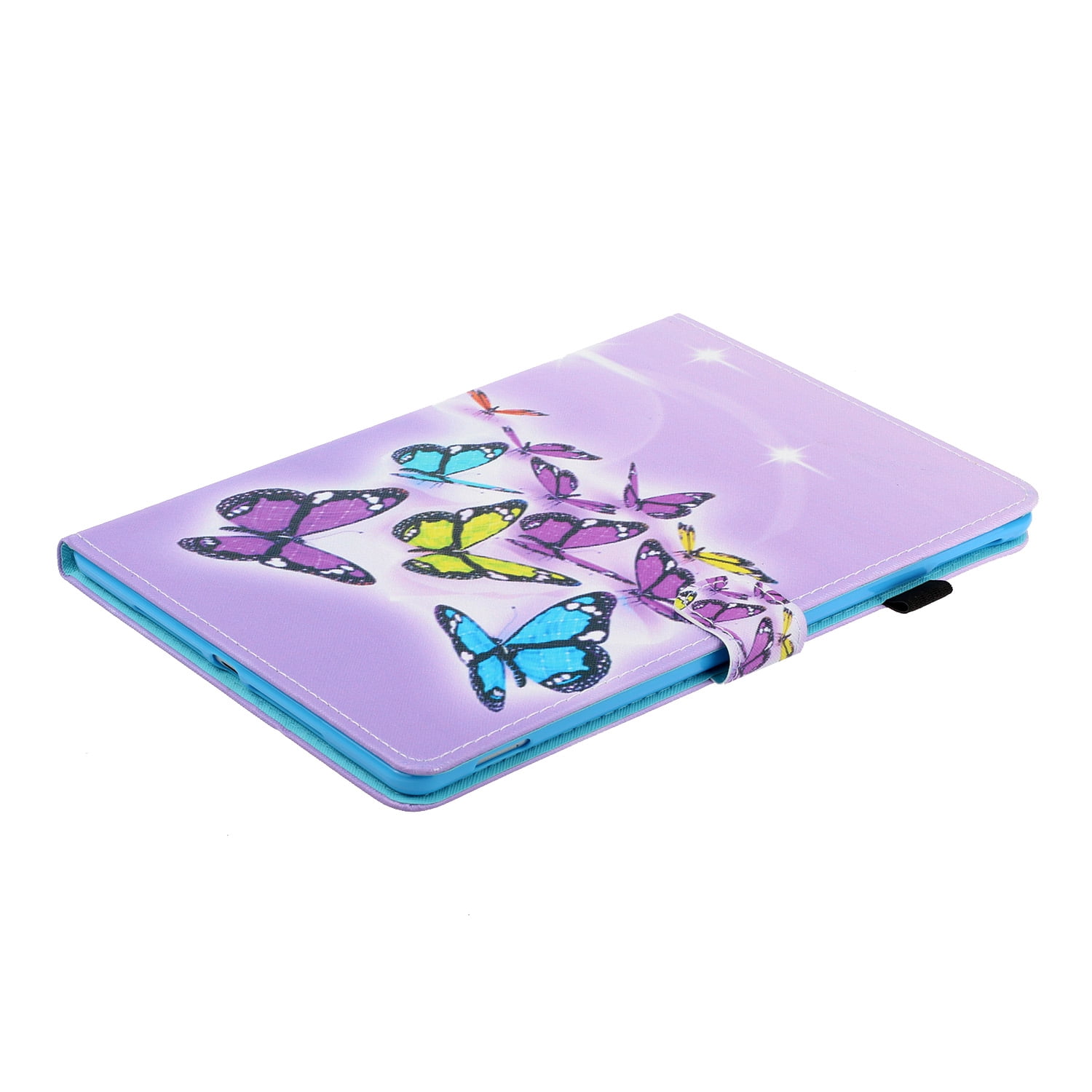 Allytechgroup Slim Fit Case for iPad Pro 11 M4 Case 2024 with Pencil Holder, PU Leather Shockproof Multi Angle Stand Pencil Holder Bumper Tablet Case for Apple iPad Pro 11 inch 2024, Butterfly