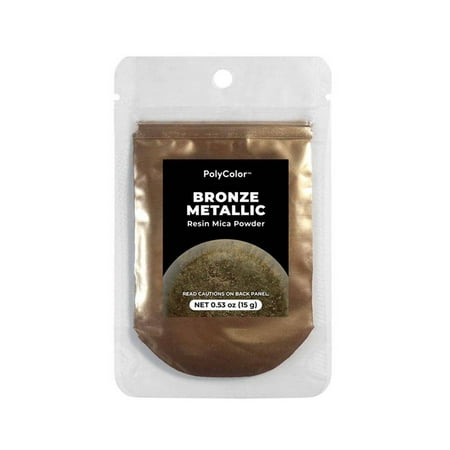 Bronze Metallic Powder (PolyColor) Mica Powder for Epoxy Resin Kits, Casting Resin, Tumblers, Jewelry, Dyes, and Arts and Crafts! (Color Pigment Powder)