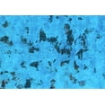 thumbnail image 1 of Ahgly Company Indoor Rectangle Abstract Light Blue Modern Area Rugs, 2' x 5', 1 of 4
