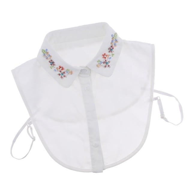 Collar falso Zulema para mujer gargantilla blusa de cristal Cuello falso