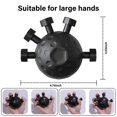 thumbnail image 3 of (black)Hand Exercise Ball Finger Exerciser Strength Trainer Exercise Stress Relief Balls Stress Relief Ball Wrist Trainer Tool New, 3 of 4