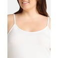 thumbnail image 5 of Terra & Sky Women’s Plus Camisole with Adjustable Straps, 2-Pack, Sizes 0X-5X, 5 of 7