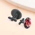 thumbnail image 6 of Petal Flower Men's Stainless Steel Cufflink Set with Shirt Clip - Suitable for Formal Attire - Ideal for Special Occasions, 6 of 6