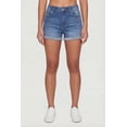 thumbnail image 3 of Women's WAX Fixed Cuff Stretch Denim Shorts, 3 of 4