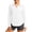 #05 White 【Mix, Match & Rotate: Stock Up on Daily Colors】, variant on Women's Solid Color Casual Long Sleeve Collared Sun Protection Shirt | CSEONE,Black L