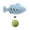 Blue, variant on Realistic Fish Shaped Food Grade Silicone Cat Chew Toy Self Play Kitten Interactive Entertainment Pet Accessory