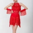 thumbnail image 3 of Vestido de baile con borlas Strade Fareast Limited para mujer rojo 2XL, 3 of 8