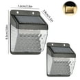 thumbnail image 3 of Solar Garden Light 2-Pack | Seguridad exterior con sensor de movimiento | Montaje LED en la pared, impermeable IP65, ABS policristalino alimentado por energía solar, ángulo de 270° Batería, 3 of 7
