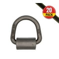 thumbnail image 2 of (20 Pack) 3/8" Heavy Duty Weld On D Ring - 9,000 LBS Breaking Strength Tie Down Anchor for Truck Bed - Forged D Rings for Trailer, 2 of 5