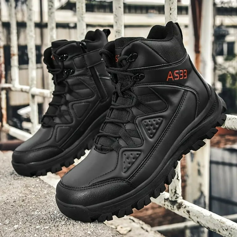 ZXJYKJ Men's Military Tactical Boots Comfortable Wear-resistant Non-slip  Boots For Hiking Climbing - Walmart.com