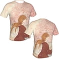 thumbnail image 4 of Anime Rurouni Kenshin Shirt Short Sleeve Cosplay T-Shirts Crew Neck 3D Printed Top, 4 of 5