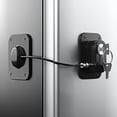thumbnail image 1 of Cerradura para refrigerador RORMGO, 2 paquetes con protección de alambre de silicona, 1 of 8