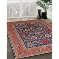 thumbnail image 2 of Ahgly Company Indoor Square Mid-Century Modern Camel Brown Oriental Area Rugs, 5' Square, 2 of 6