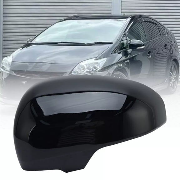 Black Rearview Mirror Cover Cap for Toyota Vehicle Models 2009-2015