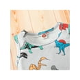 thumbnail image 5 of Kiapeise Baby Boy Summer Clothes 3 6 12 18 24 Months 3T Dinosaur Print Ribbed Cotton Vest Tank Tops+Shorts, 5 of 9