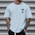 thumbnail image 2 of Men's Casual Short Sleeved T-shirt Raglan Sleeve Bottom Shirt M, 2 of 5