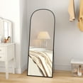 thumbnail image 2 of HOMCOM 64"x24" Full Length Mirror, Free Standing or Wall Mounted, Black, 2 of 10