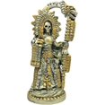 thumbnail image 1 of MORIN Imágenes | Figura decorativa | Santa Muerte Azteca 27CM (Plateado), 1 of 5