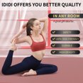 thumbnail image 3 of IDIDI Premium Yoga Mat with Soft Fabric - Extra Long and Wide 72 x 48 x 0.3 inches, Non-Slip Surface, Eco-Friendly, Lightweight, Ideal for Yoga and Pilates,Deep Pink+Gray, 3 of 13