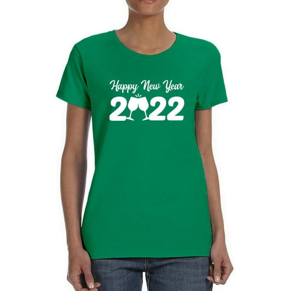 New Year 2022 T-Shirt Women -Smartprints Designs, Female Large