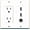 White, variant on RiteAV - 15 Amp Power Outlet 2 Port HDMI 1 Port Toslink Decorative Wall Plate - White