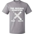 thumbnail image 2 of OXI T-Shirt - Original Computer Print, Basic Casual T-Shirt for Men's and Women Fleece T-Shirt Short Sleeve - Sport Grey 3X-Large, 2 of 3