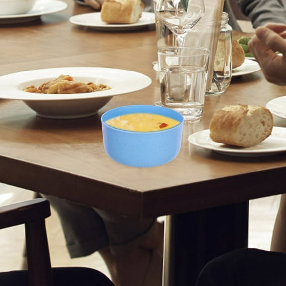 Masteelf  10 Pcs Plastic Bowl Breakfast Bowls Unbreakable Serve Salad Baby Blue