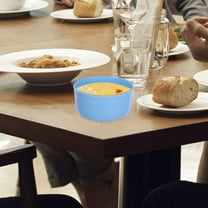 Masteelf 10 Pcs Plastic Bowl Breakfast Bowls Unbreakable Serve Salad Baby Blue